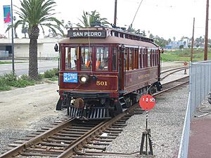 Pacific Electric Replica 501 in San Pedro