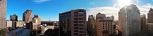 Panorama from hotel in San Antonio