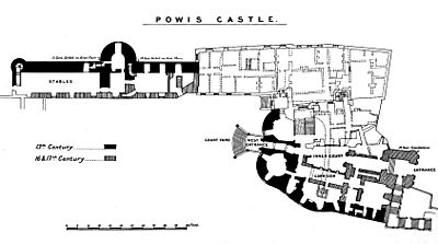 Powis Castle plan