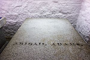 Resting place of Abigail Adams at United First Parish Church