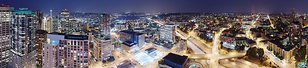 South lake union panorama night