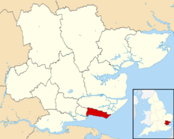 Shown within Essex