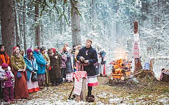 Svetoary community celebrating Mokosh 2016