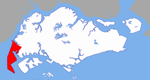 Tuas Planning Area locator map