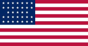 US flag 33 stars