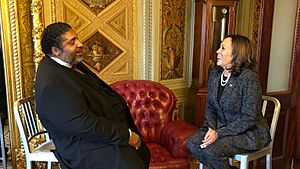 William Barber II with Kamala Harris