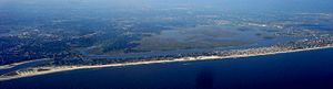 Atlantic Beach and Long Beach Aeriel View