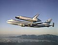 Atlantis on Shuttle Carrier Aircraft