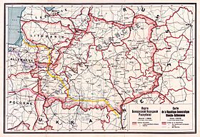 BNR (Ruthienie Blanche) Map 1918