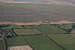 Brancaster Fort (Branodunum)- aerial 2018 (1) (geograph 5773220).jpg