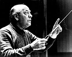 Eugene Ormandy conducting