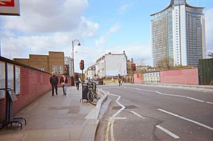 Lillie Bridge into Fulham