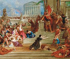 Lucius Mummius Achaicus in The Sack of Corinth, by Thomas Allom