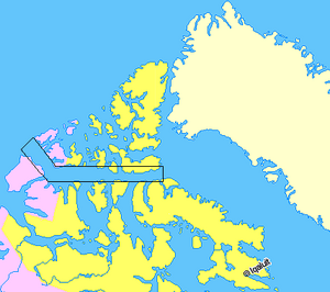 Map indicating Parry Channel