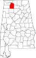 State map highlighting Lawrence County