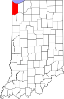 Location in the state of Indiana