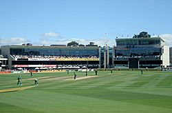 Members area and view of ground