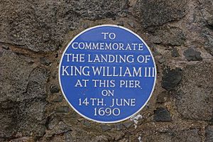 Plaque at Carrickfergus harbour - geograph.org.uk - 221331