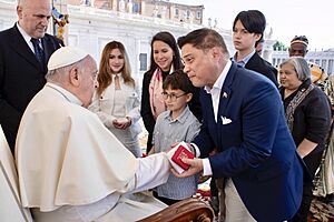 Pope Francis and Migz Zubiri