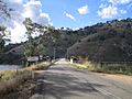 Taemas Bridge, NSW, approach from the south