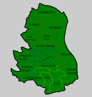 Jhando Mari is in the north of the district.