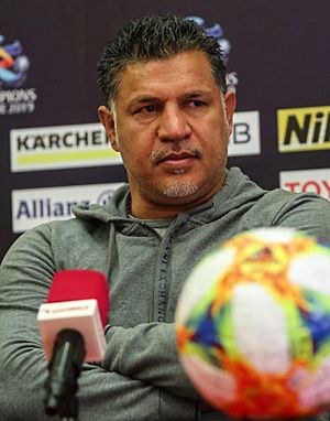 Ali Daei, Saipa vs. Al-Rayyan pre-match conference.jpg