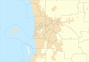 Map showing the location of Cape Peron