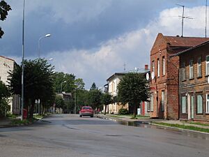 Baznīcas Street in Mazsalaca