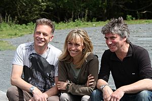 Chris, Michaela and Martin -RSPB Minsmere, Suffolk, England -Springwatch media launch -23May2014