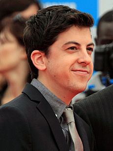 Christopher Mintz-Plasse, Anton Yelchin 2011 (cropped)