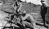 Colorado National Guard with machine gun Ludlow strike