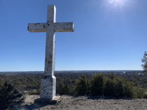 Cross mountain over fredericksburg