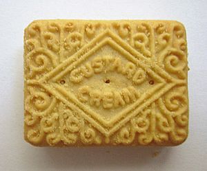 Custard cream biscuit