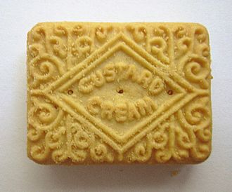 Custard cream biscuit