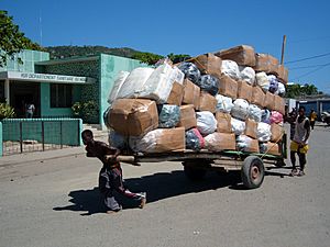 Dockworkers in Cap-Haitien