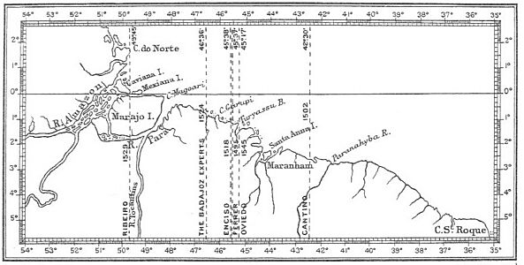 Early Tordesillas lines