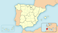 Location of Aceituna in Spain