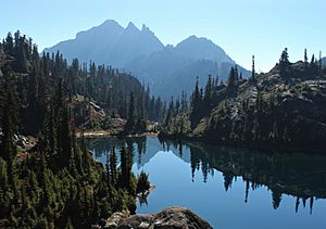 Glacier Lake and Three Queens