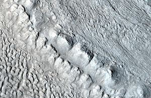 Glacier close up with hirise