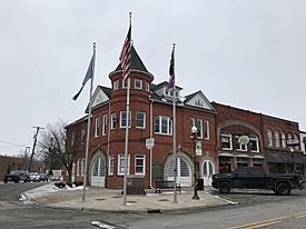 Holly Township Hall in the village of Holly