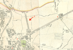 Horwood's 1819 map showing the Limehouse Cut, London