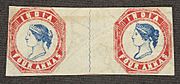 India fouranna blueandred1854