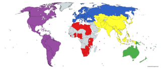 International Hockey Federation map