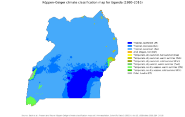 Koppen-Geiger Map UGA present