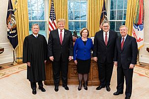 Lindsey Graham Joins President Donald Trump for Swearing-In of Recently Confirmed Attorney General William Barr