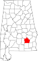 State map highlighting Pike County