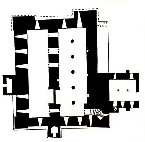 Middleham Castle Keep plan