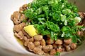 Natto, with welsh onion and karashi by yoppy