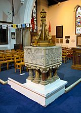 Royal Garrison Church Aldershot font